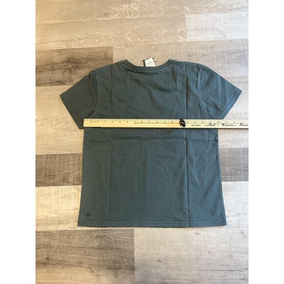 Alpine Design Shirt Mens Medium Green Crew Neck Short Sleeve Organic Cotton Tee - Picture 8 of 9